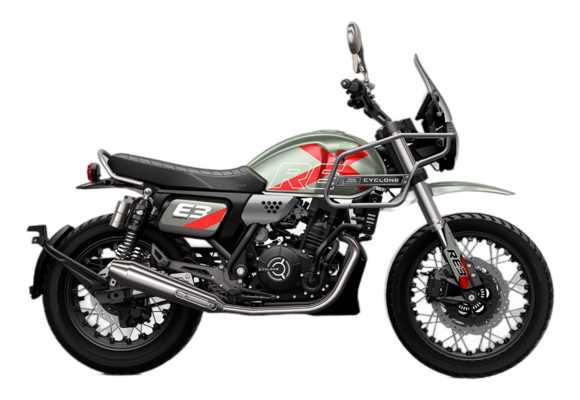 Мотоцикл CYCLONE RE3 Scrambler (SR400-A) Зеленый pitbikemarket.ru