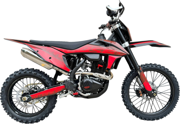Кроссовый мотоцикл BSE T4 Red (ZS172FMM-5)