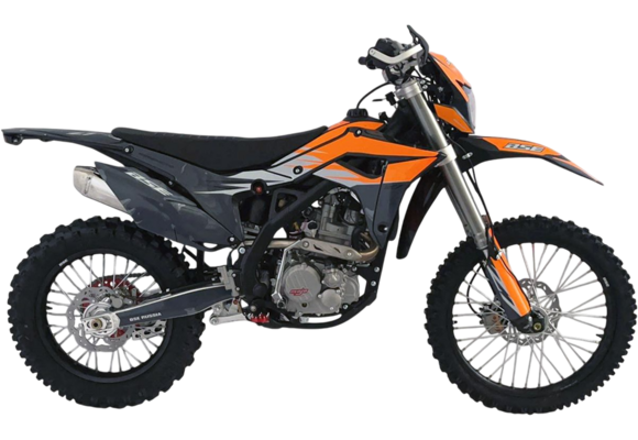 Кроссовый мотоцикл BSE Z7 Orange Neon (ZS174MN-3)