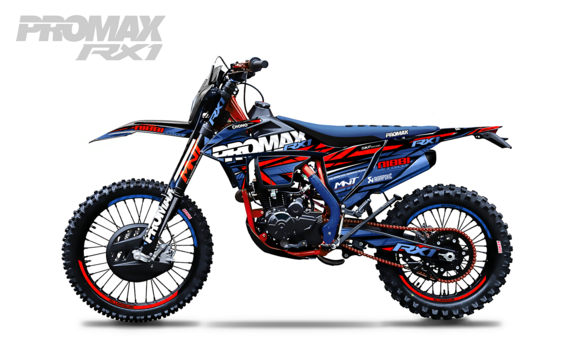 Кроссовый мотоцикл PROMAX RX1 CB300RL (4 Valves, 6 Gears) BLUE-RED