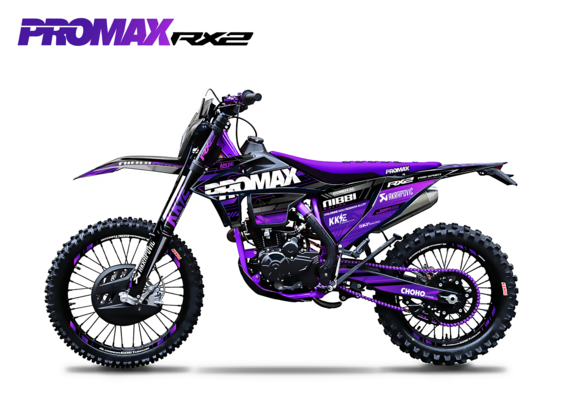 Кроссовый мотоцикл PROMAX RX2 YB300H (LX176FMN) (4 valves, 6 gears) Фиолетовый