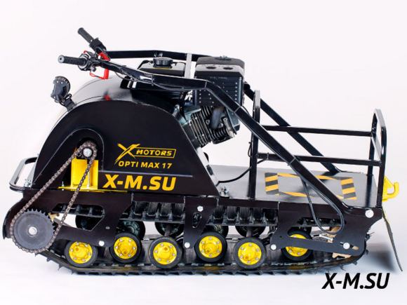 Мотобуксировщик X-MOTORS OPTI MAX 17 л.с. с подогревом ручек