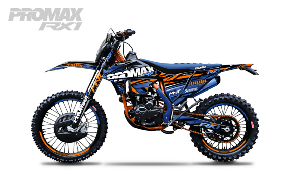 Кроссовый мотоцикл PROMAX RX1 CB300RL (4 Valves, 6 Gears) BLUE-ORANGE