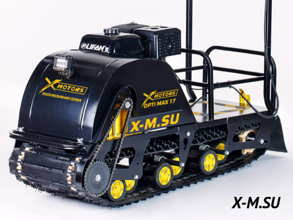Мотобуксировщик X-MOTORS OPTI MAX 15 л.с. с подогревом ручек