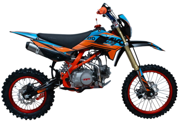 Питбайк KAYO EVOLUTION K125EM 17/14 KRZ (механ. сцепл., эл. стартер)