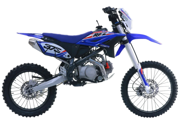 Питбайк Apollo RFZ Y 125LE, 19/16, (Синий) (фара, электростартер)