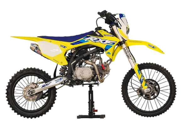 Питбайк Apollo RXF FREERIDE 150X-LE 19х16 Желтый (фара, электростартер)