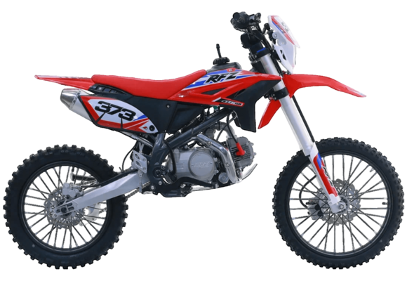 Питбайк Apollo RFZ Y 150X-LE, 19/16, (Красный) (фара, электростартер)