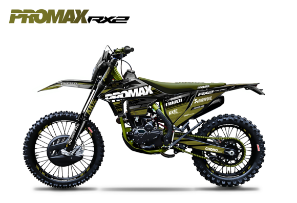 Кроссовый мотоцикл PROMAX RX2 YB300H (LX176FMN) (4 valves, 6 gears) Зеленый