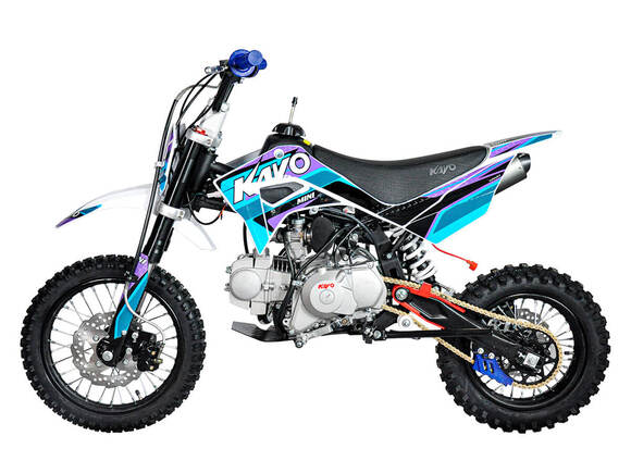 Питбайк KAYO Mini K125EM (механ. сцепл., эл. стартер)