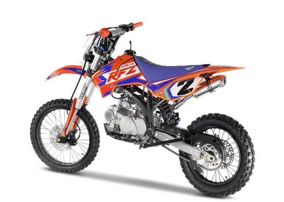 Питбайк Apollo RFZ START 125LE 17х14 Оранжевый (фара, электростартер)