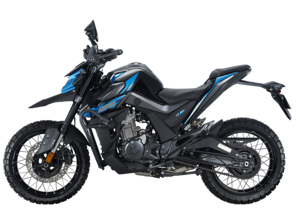 Мотоцикл ZONTES ZT200-U1 (4T ZT163ML EFI) 17/17 черный/синий