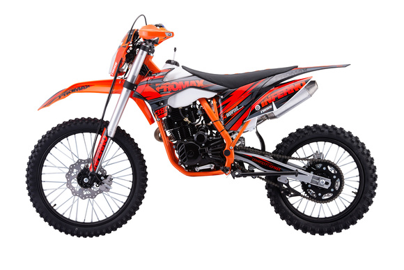 Кроссовый мотоцикл PROMAX INFERNO 380 (4 valves, 5 gears) оранжево-черный