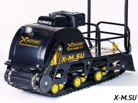 Мотобуксировщик X-MOTORS OPTI MAX 22 л.с. c реверсом и подогревом ручек