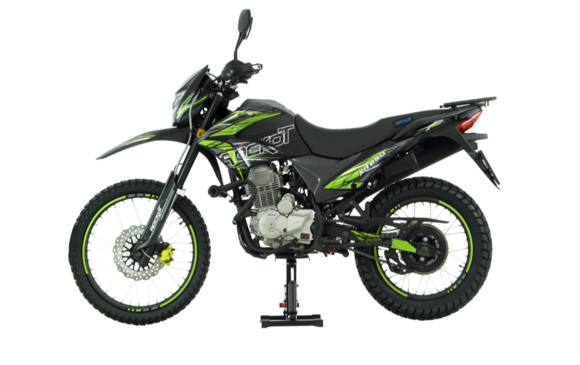 Мотоцикл эндуро ROCKOT XR250 (черный/зеленый, 21/18, ЭПТС)