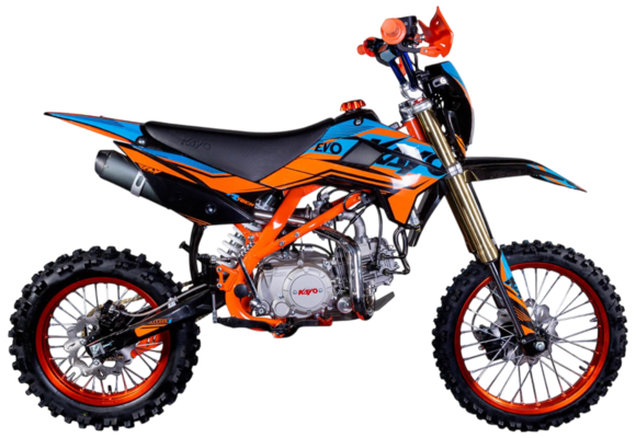 Питбайк KAYO EVOLUTION YX140EM 17/14 KRZ (механ. сцепл., эл. стартер)